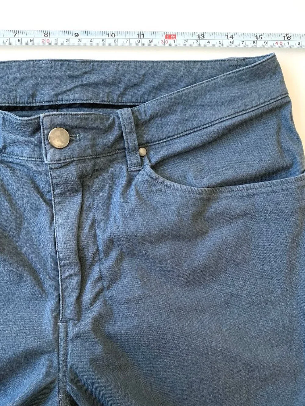 Lululemon Mens ABC Slim Fit 5 Pocket Pants Garment Dyed Gray 30